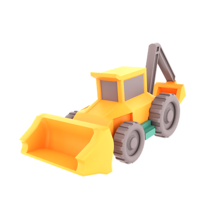 Bulldozer  3D Icon