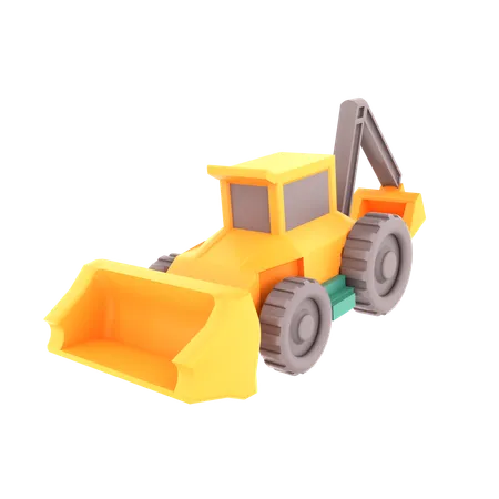 Bulldozer  3D Icon