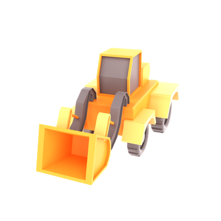 Bulldozer  3D Icon