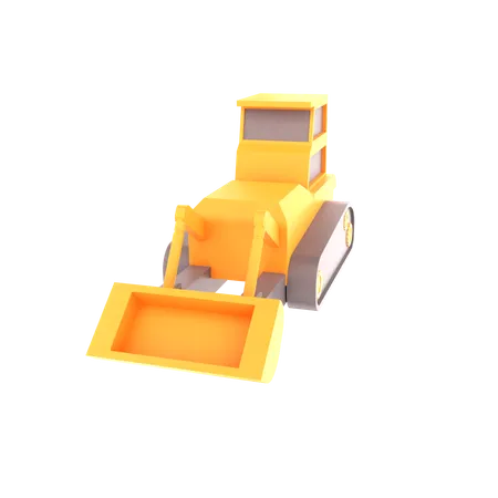 Bulldozer  3D Icon