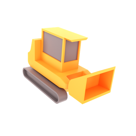 Bulldozer  3D Icon