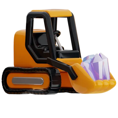 Bulldozer  3D Icon