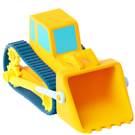 불도저  3D Icon