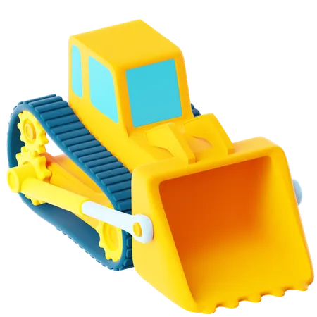 불도저  3D Icon