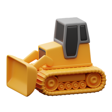 Bulldozer  3D Icon