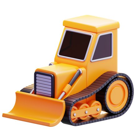 ブルドーザー  3D Icon