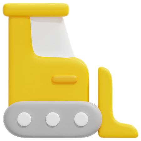 Bulldozer  3D Icon