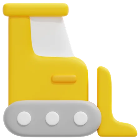 Bulldozer  3D Icon