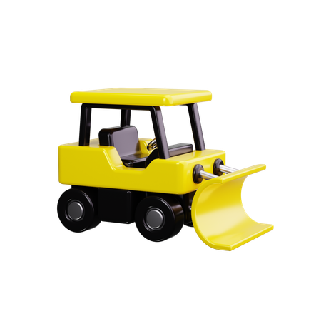 Bulldozer  3D Icon