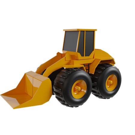 Bulldozer  3D Icon