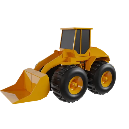 Bulldozer  3D Icon