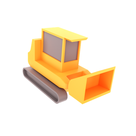 Bulldozer  3D Icon