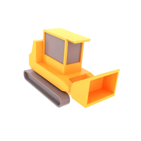 Bulldozer  3D Icon