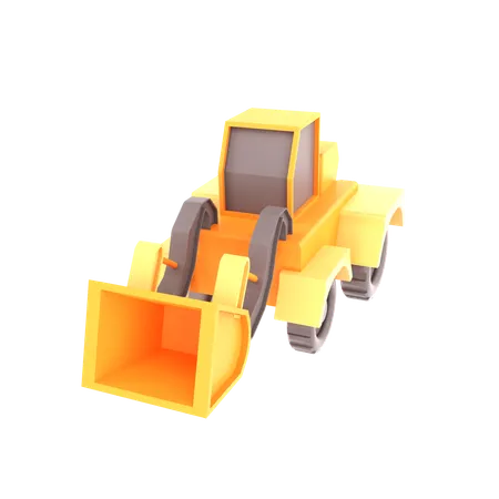 Bulldozer  3D Icon