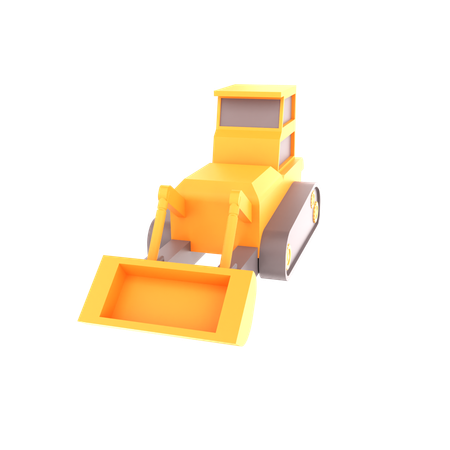 Bulldozer  3D Icon