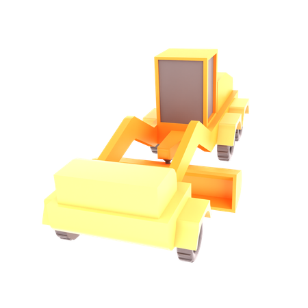 Bulldozer  3D Icon