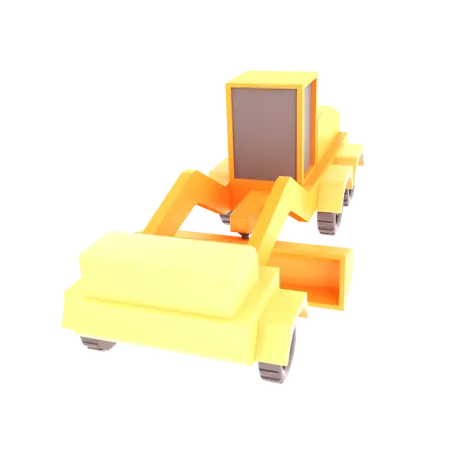 Bulldozer  3D Icon