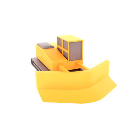 Bulldozer  3D Icon