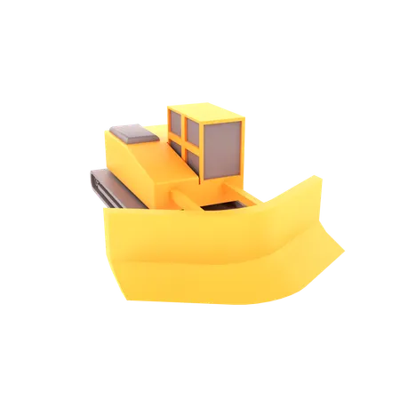 Bulldozer  3D Icon