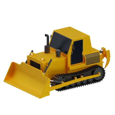 Bulldozer  3D Icon