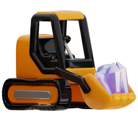 Bulldozer  3D Icon