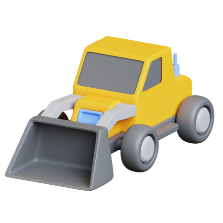 Bulldozer  3D Icon