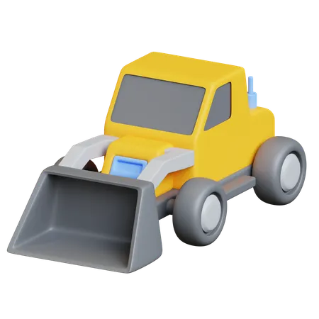 Bulldozer  3D Icon