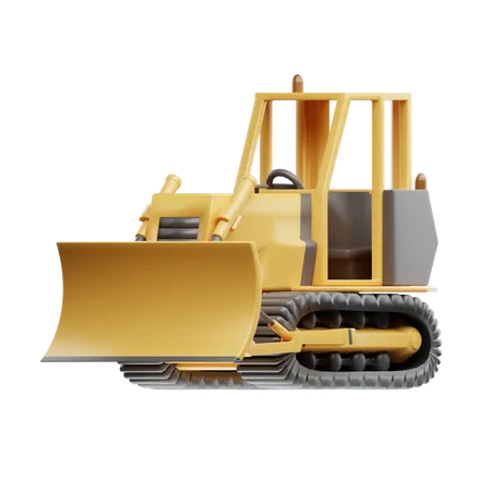 Bulldozer  3D Icon