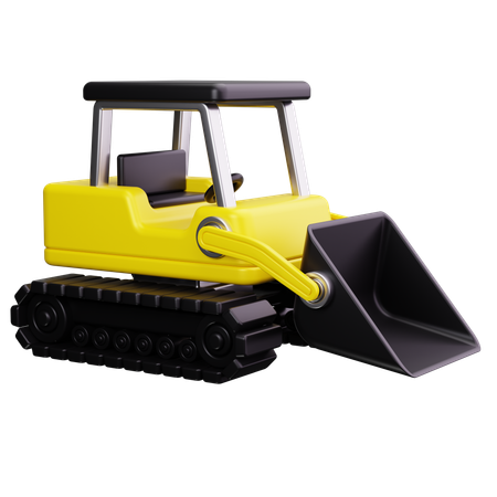 Bulldozer  3D Icon