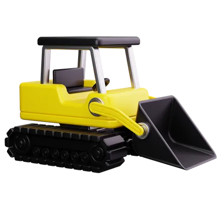 Bulldozer  3D Icon