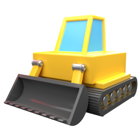 Bulldozer  3D Icon