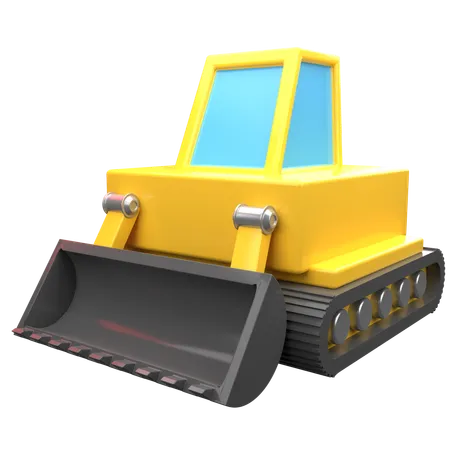 Bulldozer  3D Icon