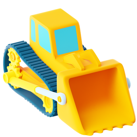 Bulldozer  3D Icon