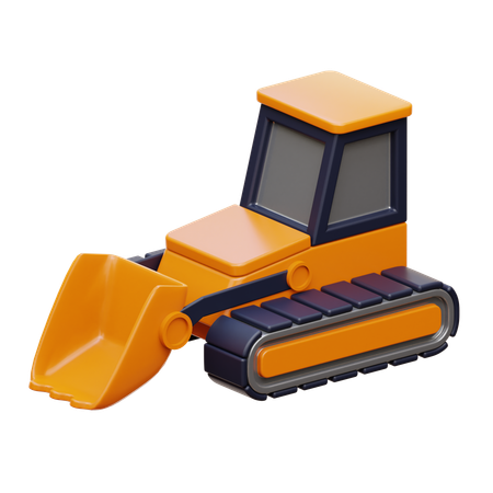 Bulldozer  3D Icon