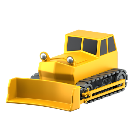 Bulldozer  3D Icon