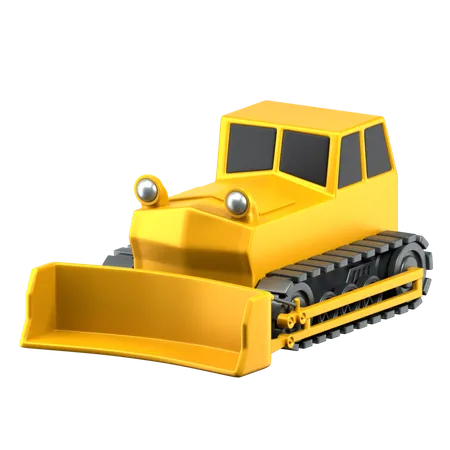 Bulldozer  3D Icon