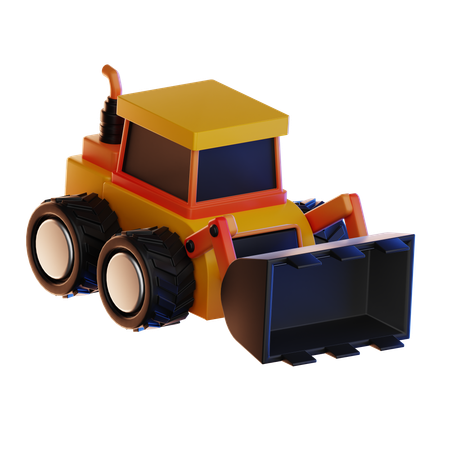 Bulldozer  3D Icon