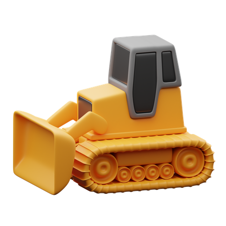 Bulldozer  3D Icon