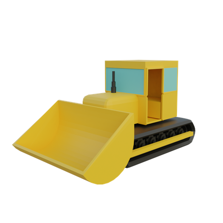 Bulldozer  3D Icon