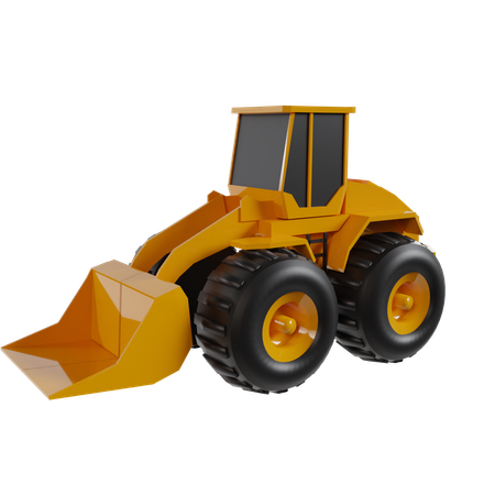 Bulldozer  3D Icon