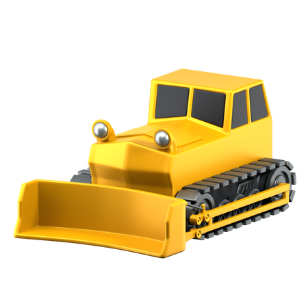Bulldozer  3D Icon