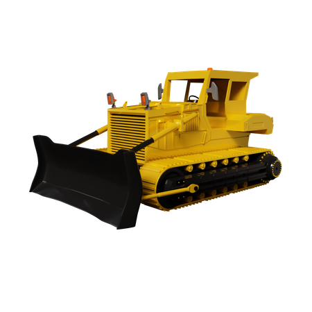 Bulldozer  3D Icon