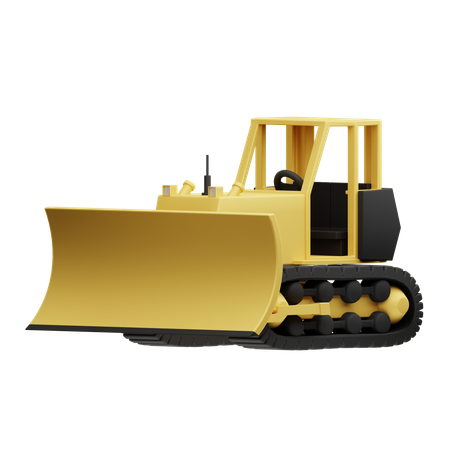 Bulldozer  3D Icon