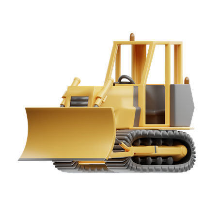 Bulldozer  3D Icon