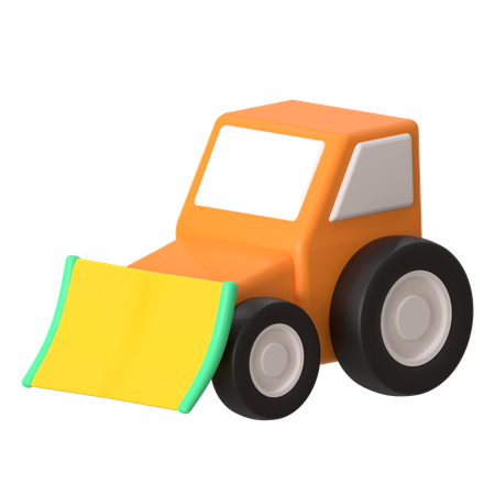 Bulldozer  3D Icon
