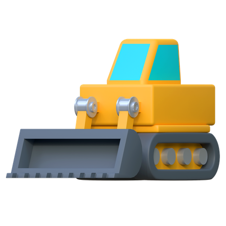 Bulldozer  3D Icon