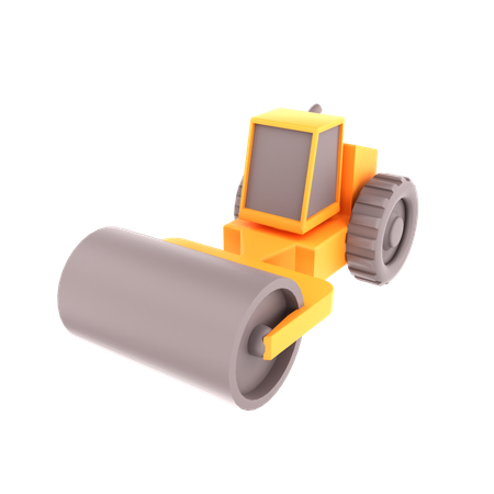 Bulldozer à rouleaux  3D Icon