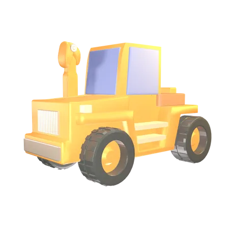 Bulldozer de chantier  3D Icon