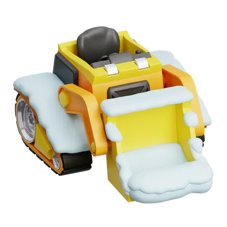 Bulldozer à neige  3D Icon