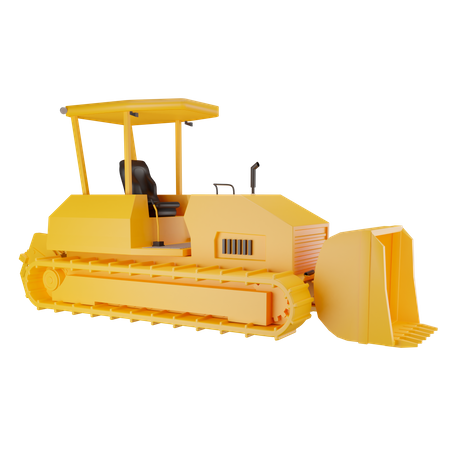 Jouet de bulldozer  3D Illustration